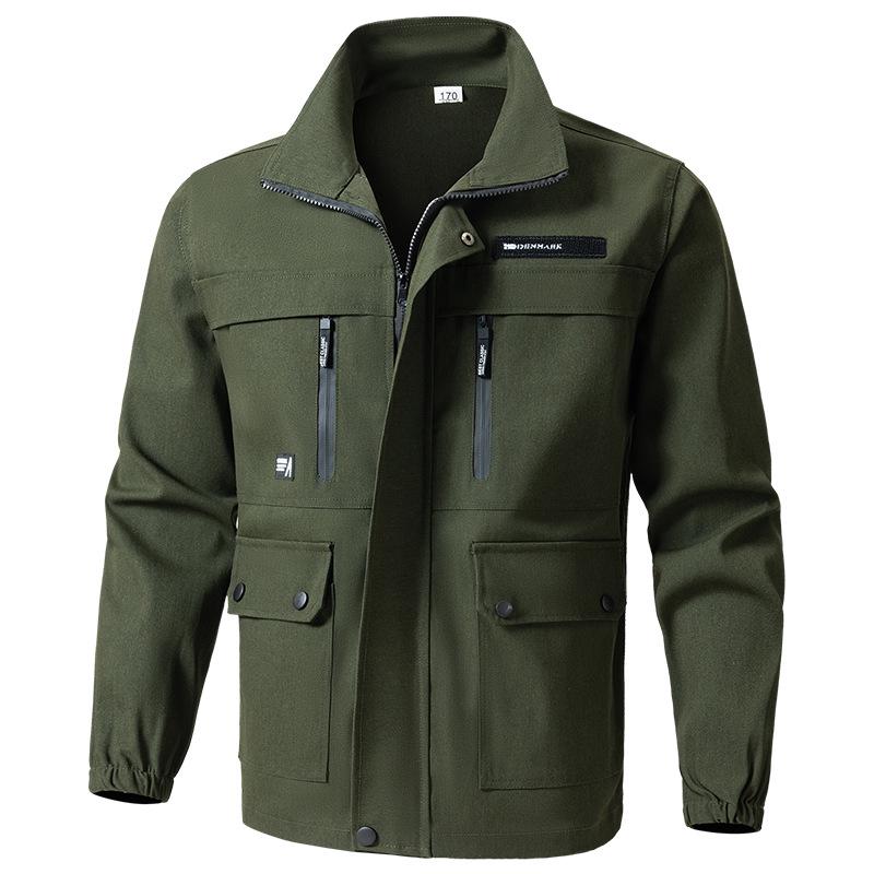Men's and Women's Cotton Workwear Set, Anti-scalding and Wear-resistant for Welders and Auto Repair, Suitable for Spring and Autumn.