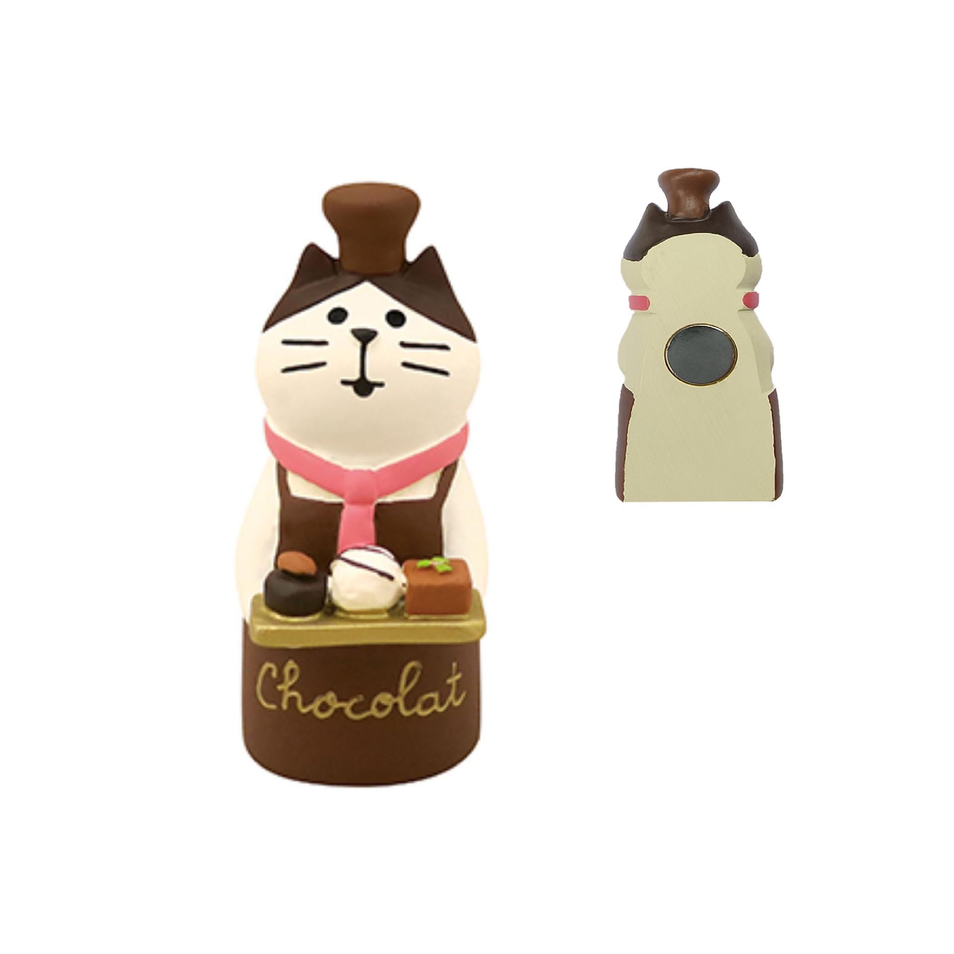 Japanese Cat-Themed Resin Food Magnets - Strong Suction Fridge Decor
