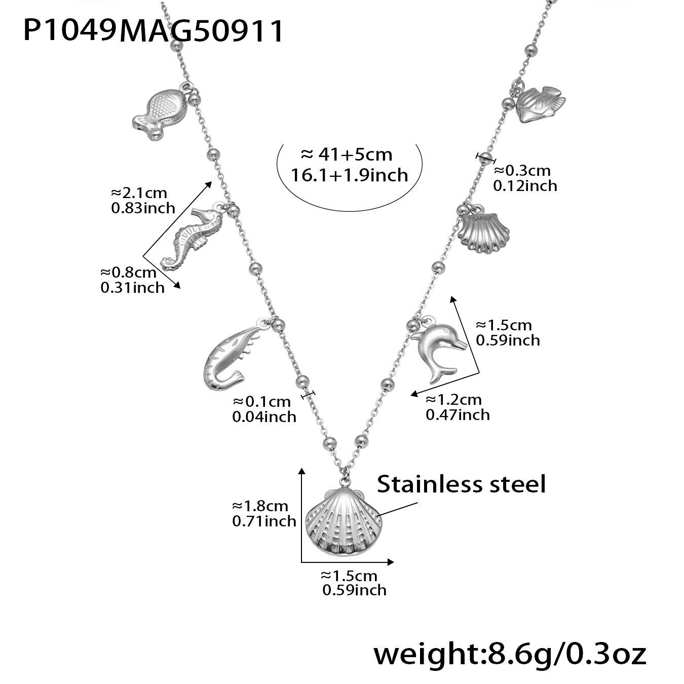 

Oumeka Stainless Steel Zircon Heart Cross Bracelet & Necklace Set for Women