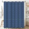 Ocean Wave Shower Curtain Sea Beach Coastal Bathroom Decor Blue Waterproof Fabric Liner