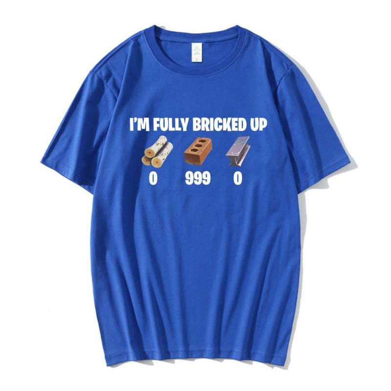 Ich bin komplett kaputt Meme Lustige T-Shirts Herren Kleidung Mode Hip Hop Kurzarm T-Shirts Baumwolle Lässiges T-Shirt Streetwear