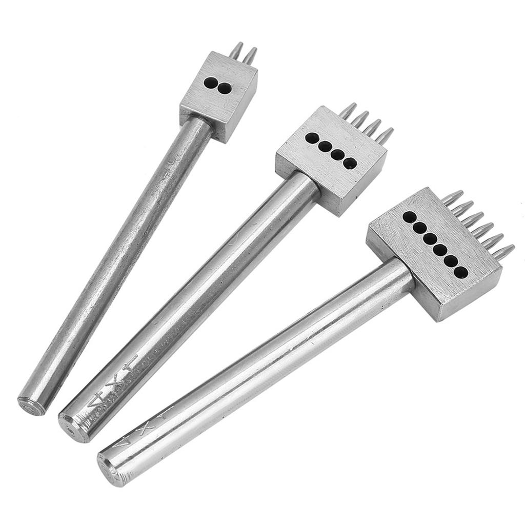 3 buc spațiere perforator instrument DIY piele meșteșuguri găuri perforator set curea perforator