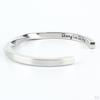 Cuff Bangle Bracelet Birthday Gifts for Women Men Stainless Steel Impressed Statement