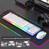 Wired Mechanical Feel Gaming Keyboard & Mouse Set – Silent, Universal for Desktop and E-sports