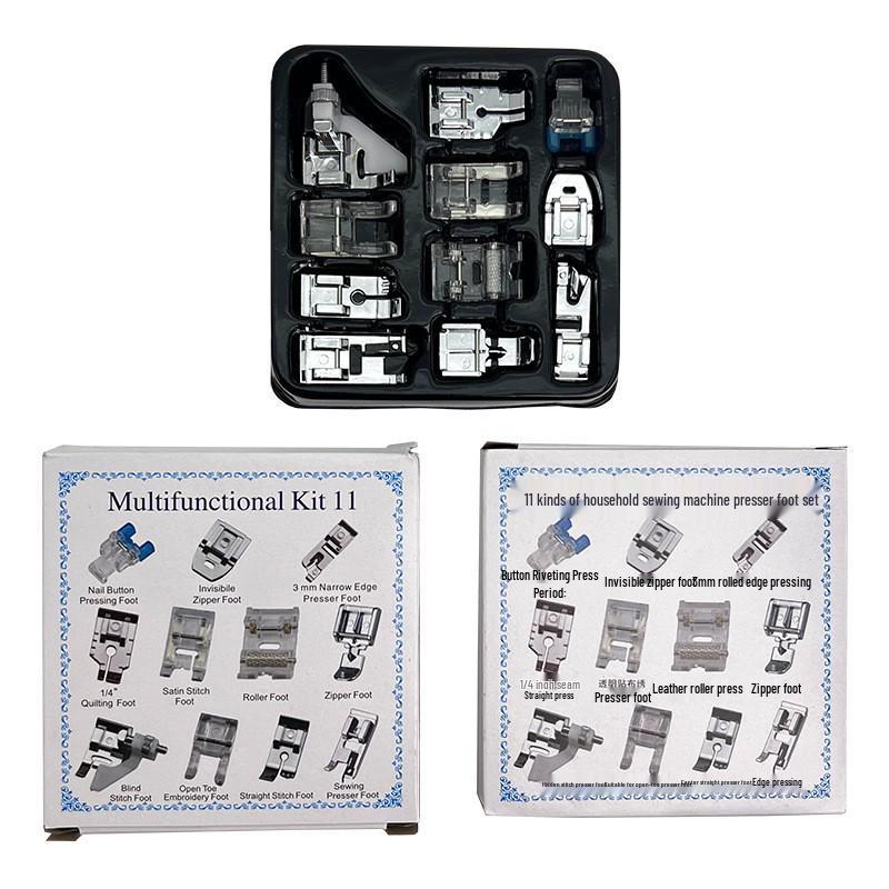 

Fanghua 505A 11-Piece Presser Foot Set for Multifunctional Household Sewing Machines