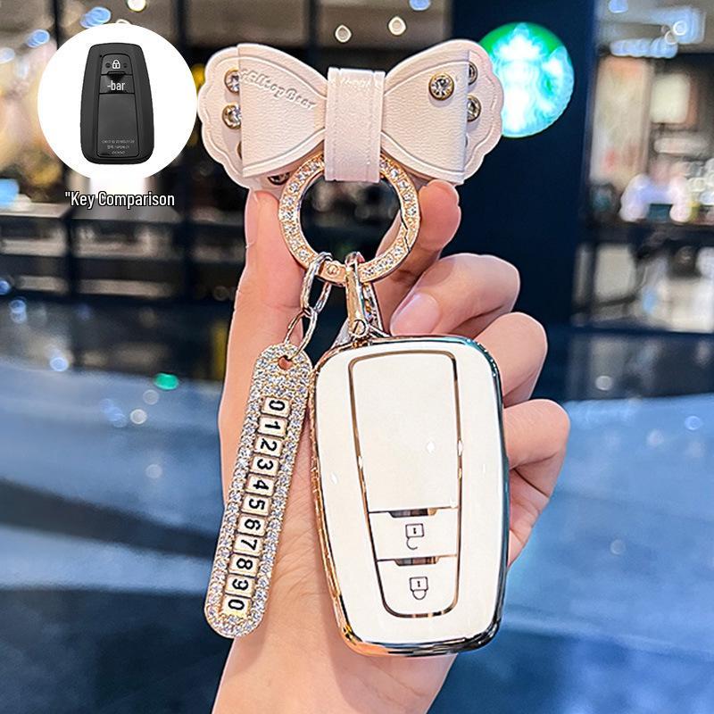 Toyota Key Case for Camry, RAV4, Wildlander, Levin, Crown, Lu Fang - Suitable Keychain Bag for Men and Women.
