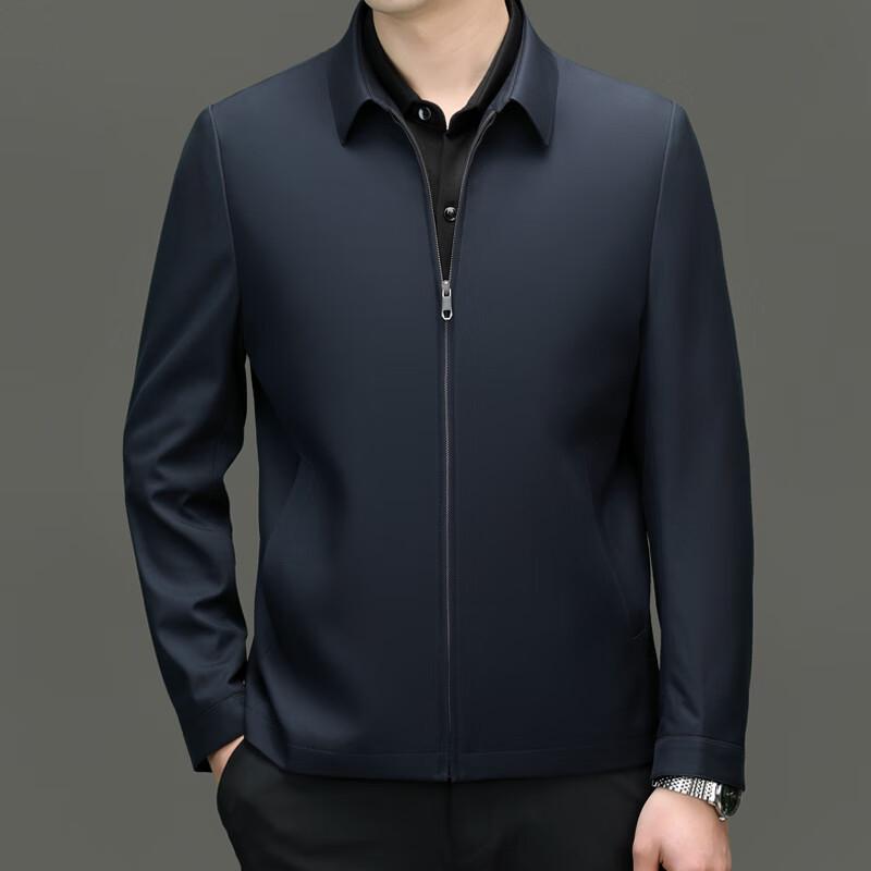 

ROMON Men s Business Casual Mulberry Silk Jacket XL