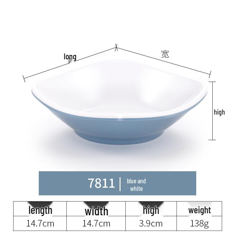 Imitation Porcelain Melamine Dipping and Snack Dish for Restaurants