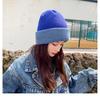 Unisex Herbst Winter Strickmütze Weiche Verdickte Wollmütze Doppelseitiger Ohrenschutz Beanies Mütze Damen Herren