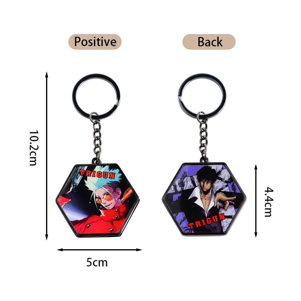 Dual-Sided Mirror Keychain: Game-Themed Key Ring, Car/Bag Pendant, Fan Gift, Makeup Mirror.