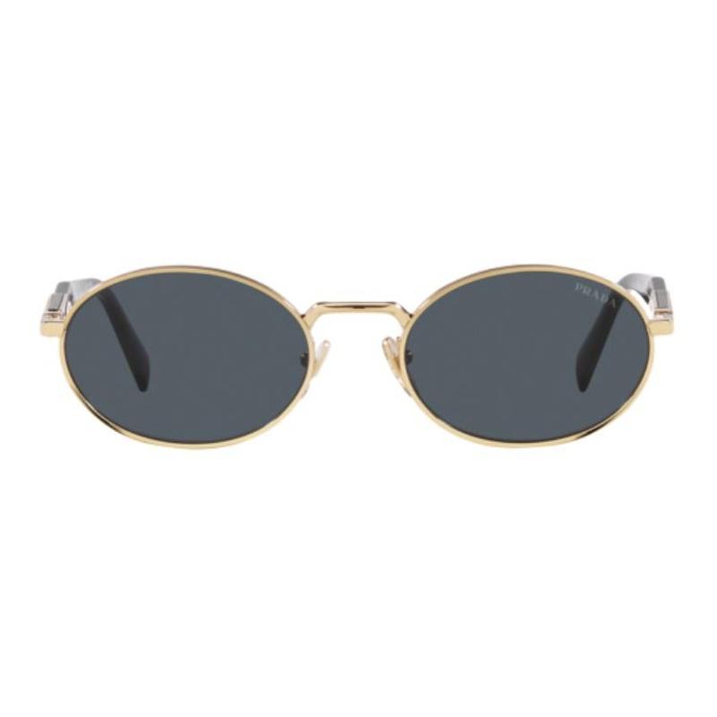 Prada Brand Logo Design, Metal, Oval, Sunglasses, Same Style for Men and Women, Couple Style, Gold