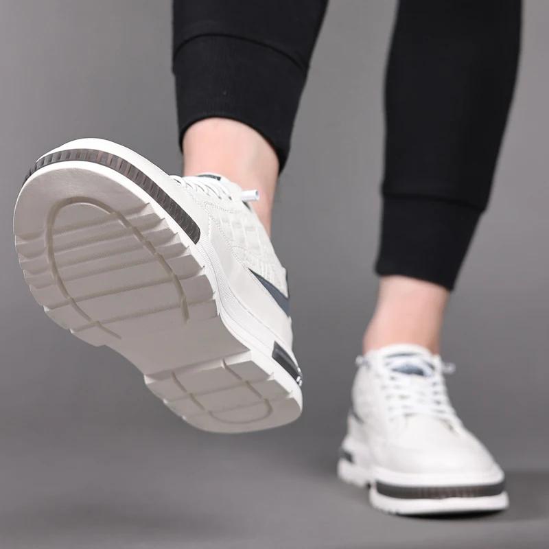 Fashion Genuine Leather Casual Shoes Men Outdoor Oxfords Men Breathable Flats Shoes Men Moccasins Shoes Men Sneakers Zapatillas Hombre