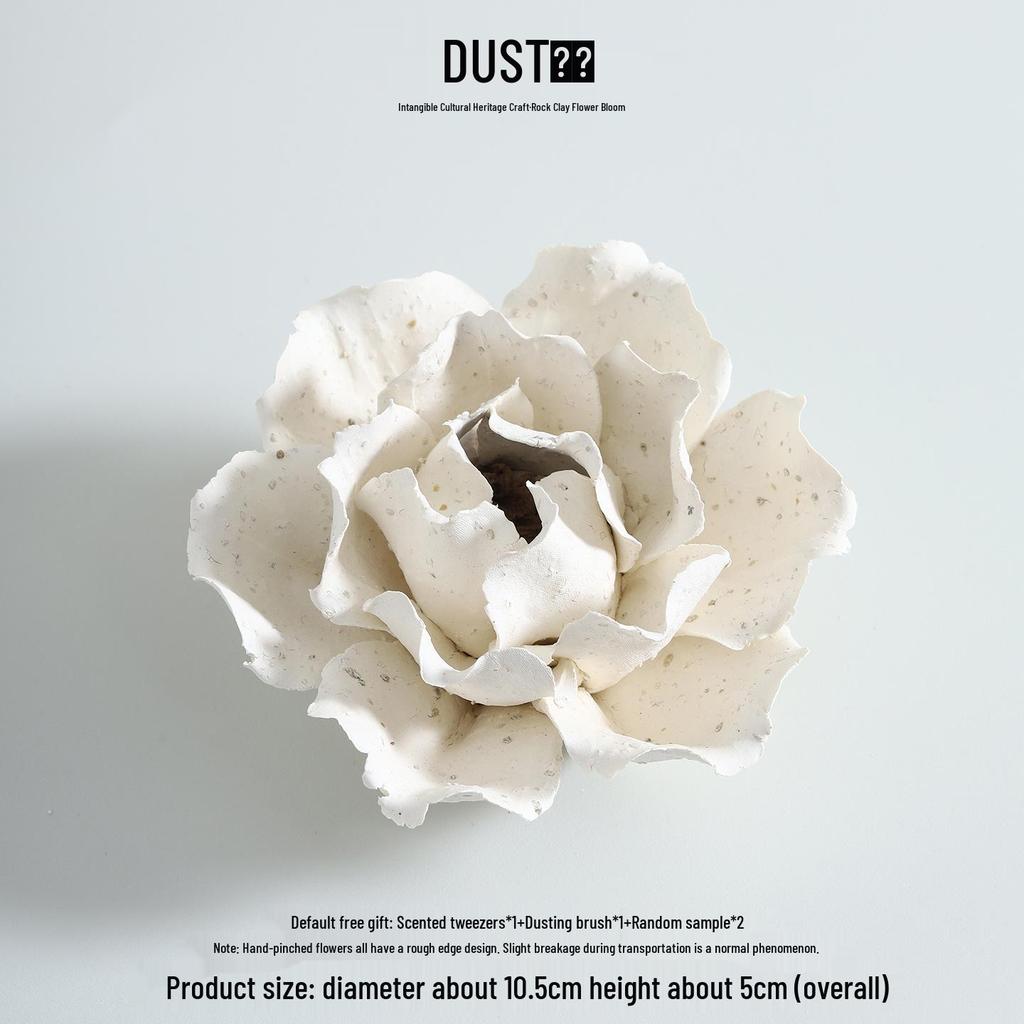 Handmade Ceramic Flower Incense Holder - Chinese Aromatherapy Diffuser Souvenir