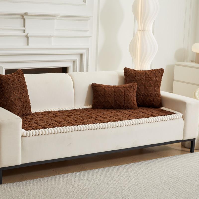 

New Winter Warm Comfortable Cotton Lint Sofa Cushion Solid Wood Mahogany Sofa Non-Slip Thickened Seat Cushion 70*150cm