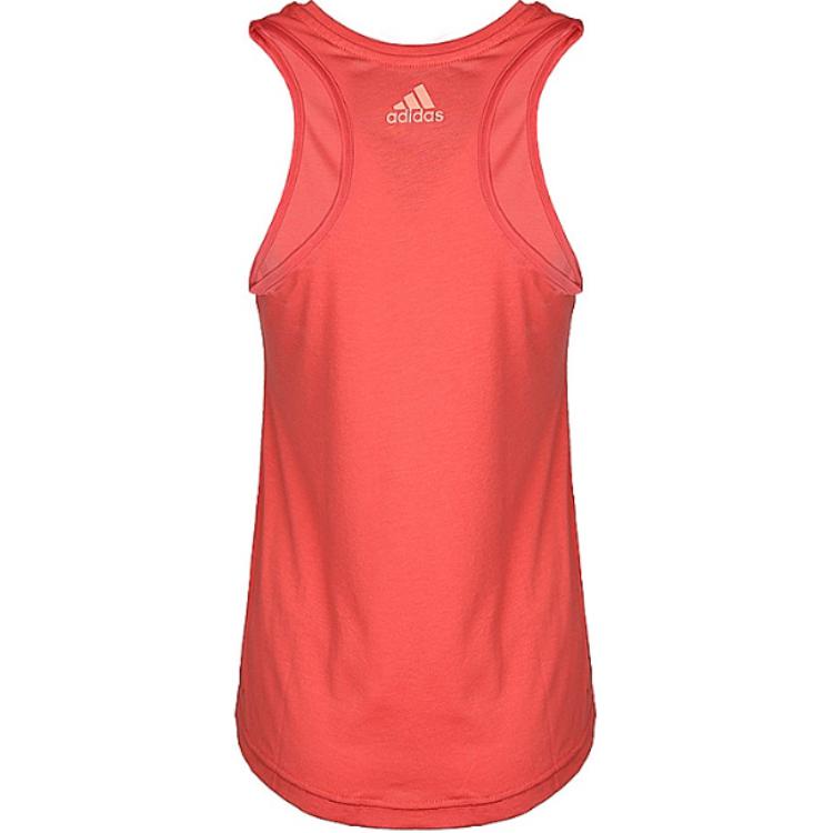 Adidas Logo Cool Tank Sleeveless Comfortable Vest Women Tops Red CV5107