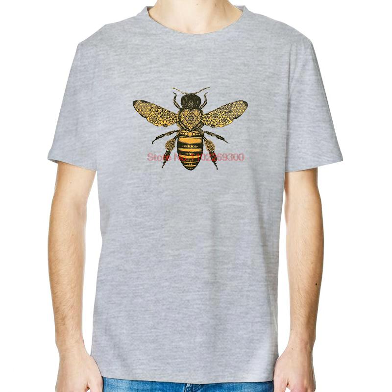 Bee Drawing Moth Insect Tattoo Graphic T Shirts Summer Fashion Tees Tops Cotton New Shirts And TShirts Unisex Print T Shirt