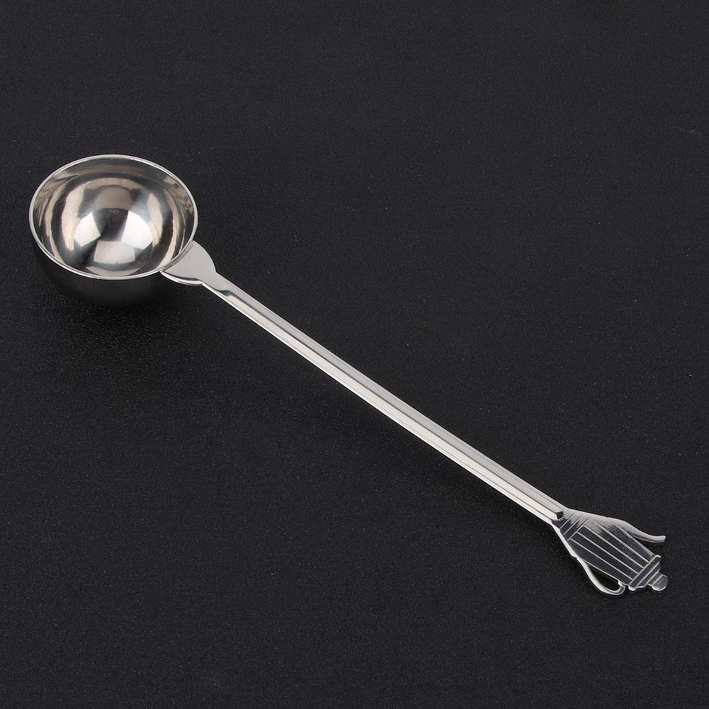 Stainless Steel Coffee Long Handle Measuring Mixing Stirring Spoon Tableware