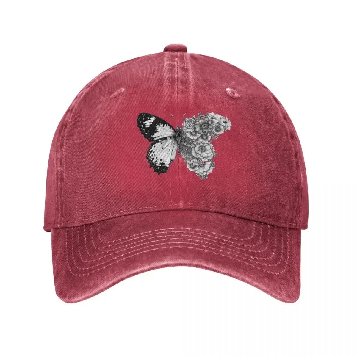 

Butterfly in Bloom Baseball Cap Trucker Cap Brand Unisex cap party Hat Unisexs Hats Womens