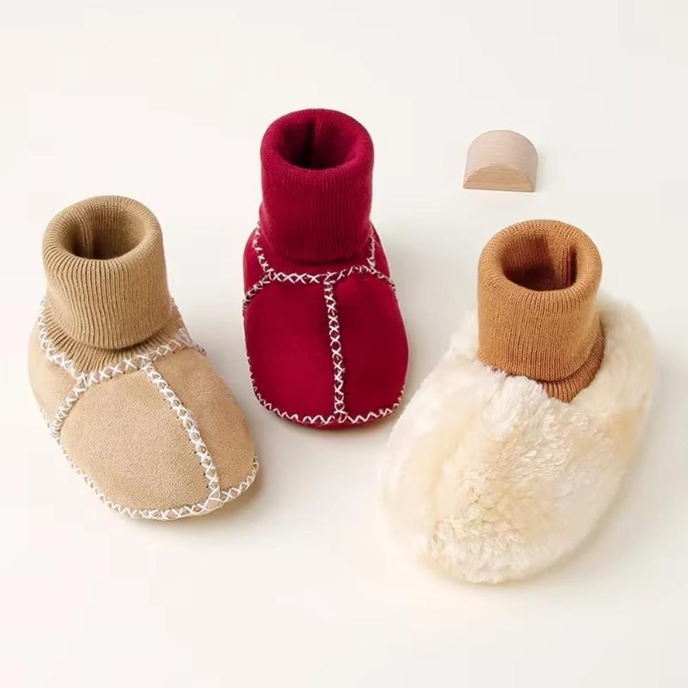 Wildleder Leder Baby Wildleder Leder Schuhe Verdickte Baby Winterschuhe 0-12 Monate