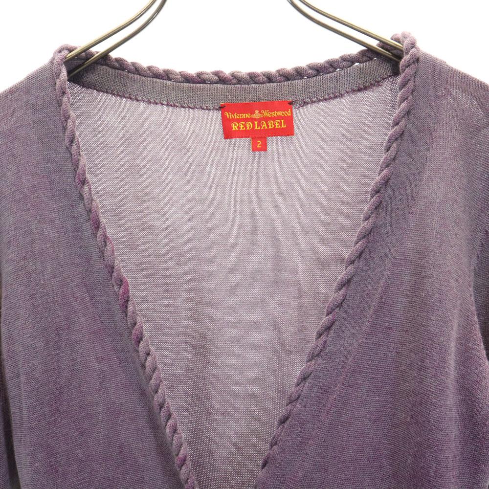 Vivienne Westwood Red Label Long Sleeve Long V-neck Knit Cardigan 2 Women Used