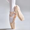 Mädchen-Ballerina-Ballettschuhe, rosa Satin-Canvas-Schnür-Spitzenschuhe zum Tanzen