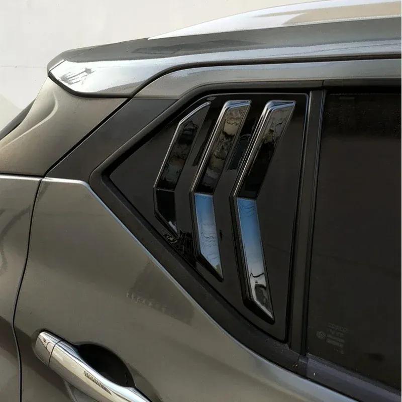 For Nissan Kicks 2017 2018  - ABS Plastic Rear Window Quarter Louver Cover Side Vent Trim Car Adhesive Accessories