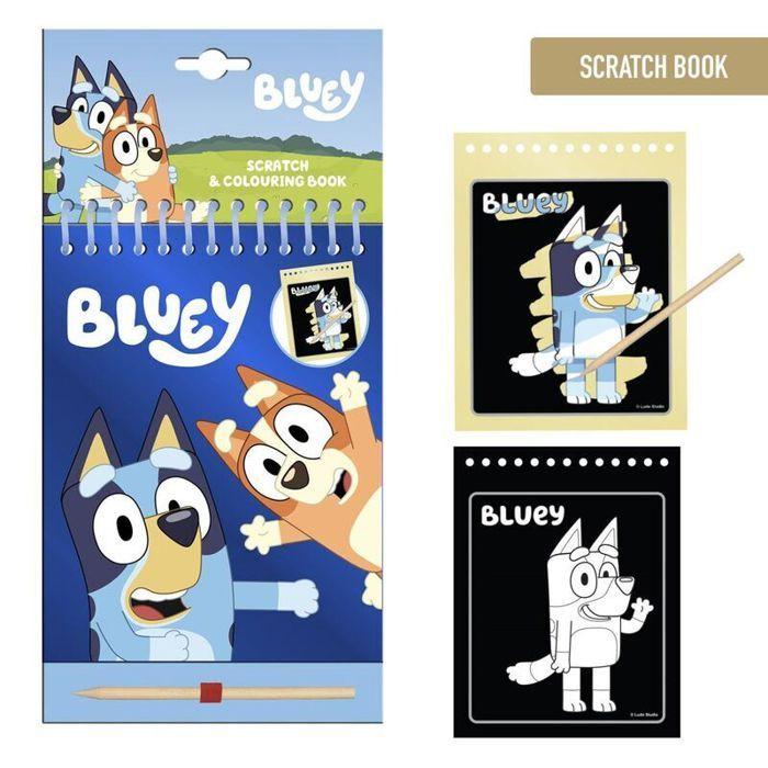 Coffret De Papeterie À Gratter Cerda Bluey