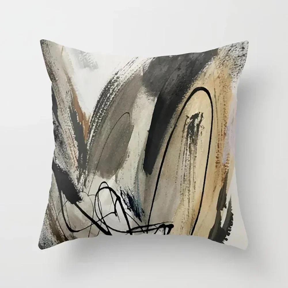 45X45Cm Beautiful Scenery Pillow Case For Sofa Soft Throw Cushion Cover Decor Vintage Landscape Painting Pillowcase