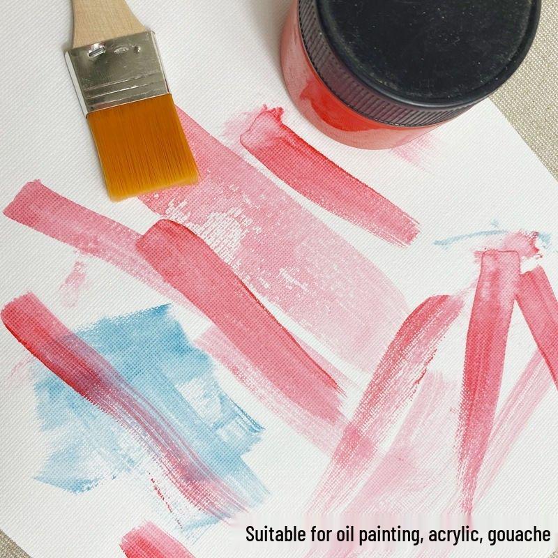 Beginner Acrylic Gouache Oil Painting Canvas with Solid Wood Frame