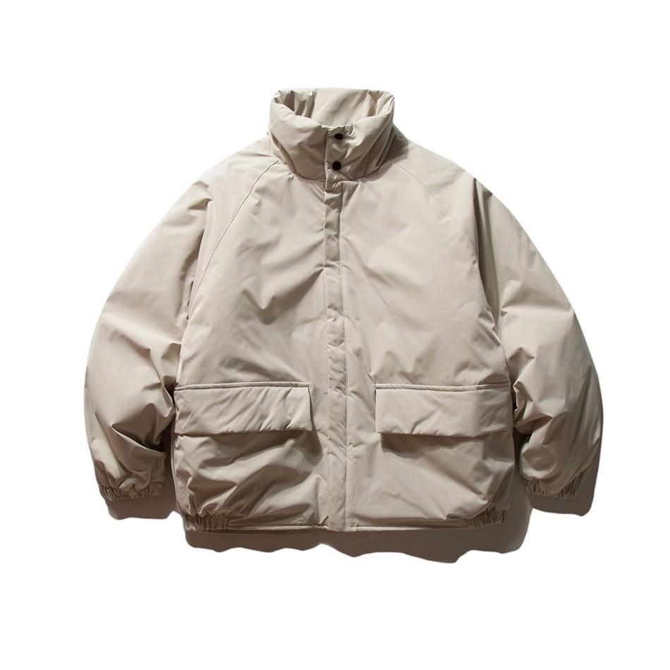 ORIGTEEN Unisex Retro Stand Collar Cotton Jacket - Winter Outerwear, Thickened Basic Style (Model MY452)
