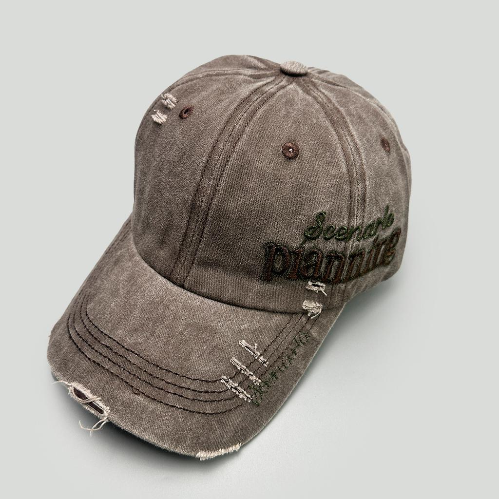 Spring And Summer American Retro Embroidery Side Letter Baseball Cap Men'S And Women'S Sunshade Personality Retro Versatile Cap