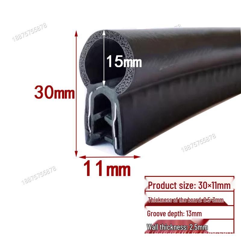 U-Shaped Rubber Seal Strip: Waterproof, Dustproof, Anti-Collision for Cabinets and Car Doors