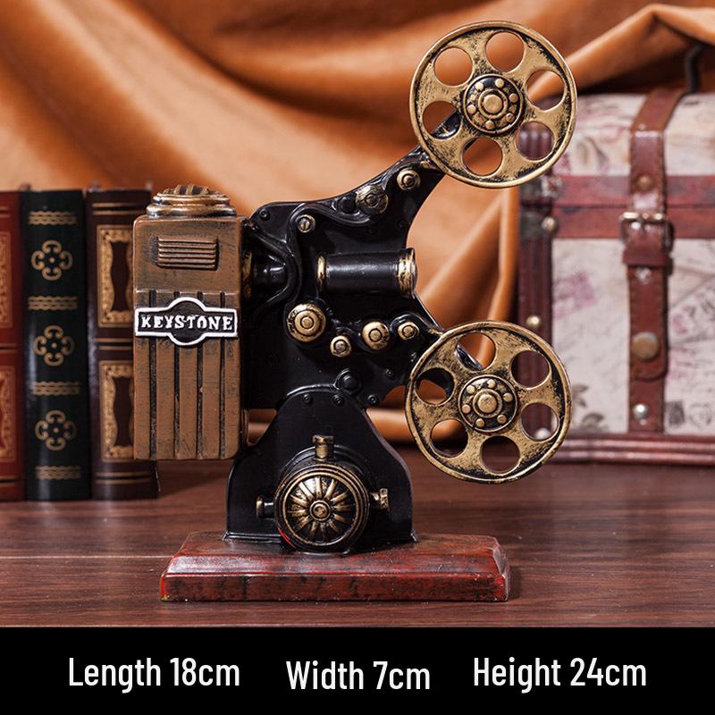 Vintage Gramophone Model Ornament - Retro Decoration & Photography Prop