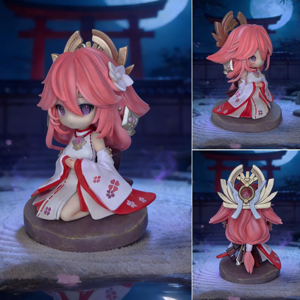 1pc Pink Fox Anime Figure, Cute Home  Office Decor Display, Perfect Gift for Valentine‘s  Easter.