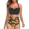 Women's Fashion Sexy Summer Sunflower Large Bikini Beach Suit Swimsuit
