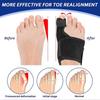 Bunion Corrector Adjustable Splint for Big Toe Alignment Pain Relief Day Night Use Black 1 Pair