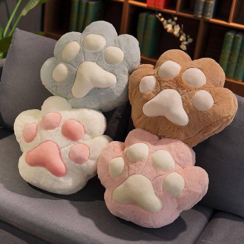 Cute Cat Cartoon Claw Car Throw Pillow Dual Purpose Office Girls Nap Toy Plush
