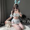 Sex Lingerie Sexy Pure Desire Split Two-dimensional Lolita Print Maid Maid Rabbit Uniform Set