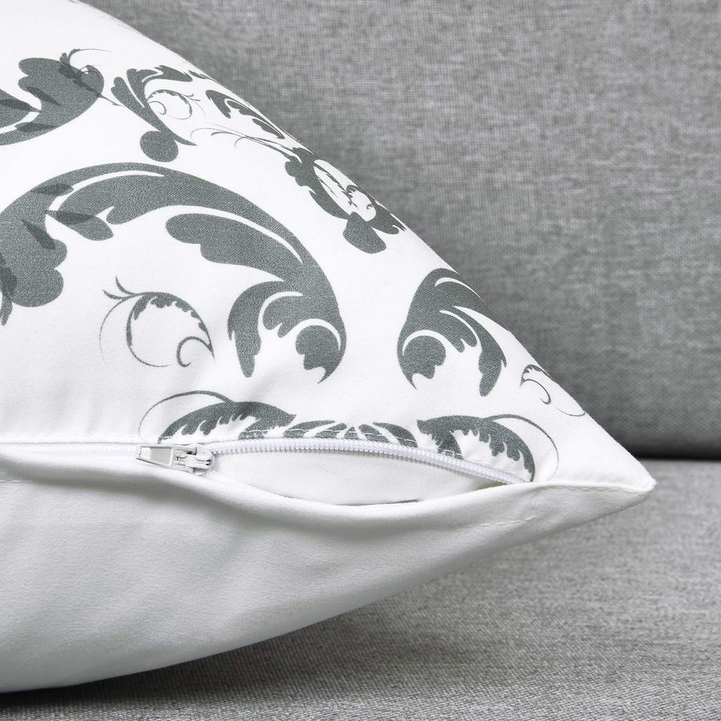Pknoclan Kissen Nordisches Sofa Rücken Set Einfache Dekorativ Moderne Kissenbezüge für Innen Grau Abdeckungen, 45x45cm, Bezüge, 4, Weich, Stilvoll,