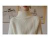 Women's Thick Knit High Neck Retro Sweater for Autumn and Winter.