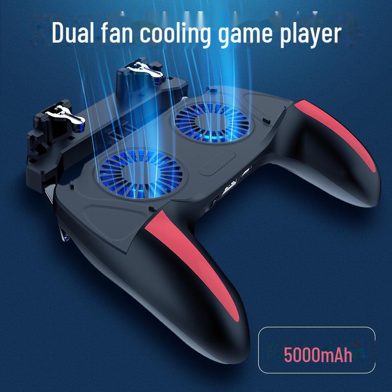 Upgraded H10 Dual-Fan Cool Power Bank & Multi-Function Gaming Handle with Adjustable Settings