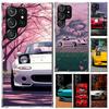 Custodia Telefono Carina JDM Car MX5 per Samsung Galaxy S26 S24 S23 Ultra S25 Edge S22 S21 Plus S20 FE + Guscio Morbido Stampato Funda Galaxy S2