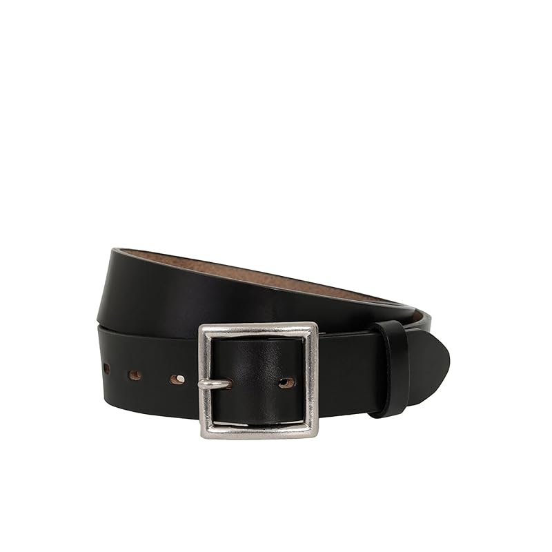 

[Brooks Brothers] [Brooks Brothers] хромированный кожаный ремень Excell с серебряной пряжкой 330001025 черный 34 дюйма