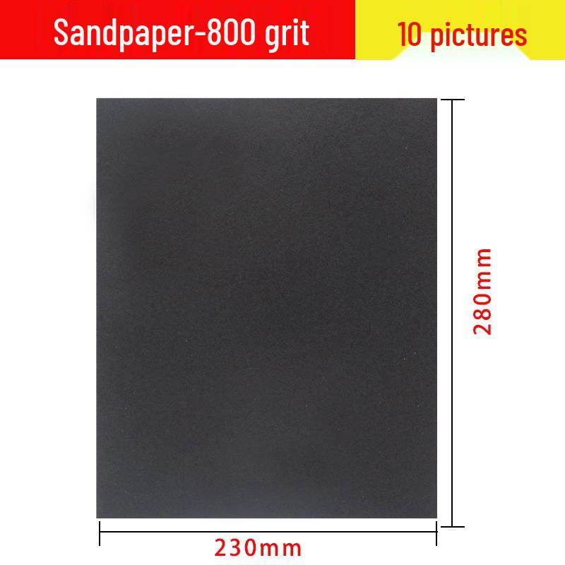 נייר שיוף רטוב עדין במיוחד להברקה וליטוש ירקן, עץ, קירות ורכב, דרגות 240-2000