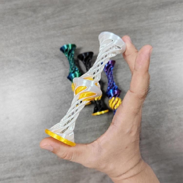 3D Print Spirals Toy Passthrough Pyramid Toy For Stress Relieving And Concentration Improvement for Office and Classroom