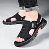 Summer sandals men's new men's thick-soled non-slip dual-purpose beach shoes soft leather soft-soled cool slippers