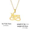 Collana con ciondolo a forma di lettera "Mama" per donna, in acciaio inossidabile, girocollo, alla moda, regalo per la festa della mamma.