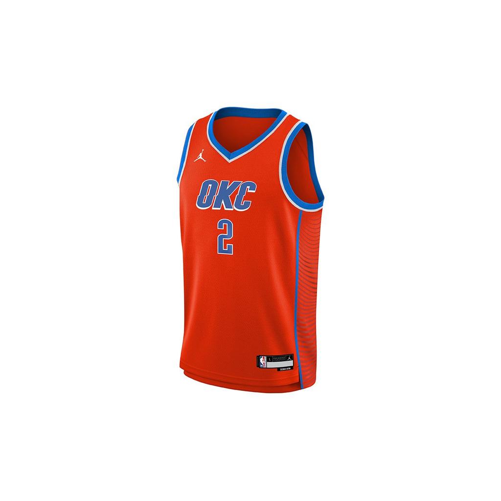 Nike X NBA Basketball Jersey Thunder Alexander SGA Away Sports Breathable Youth Kids jersey 3Y2B7BXJP-THUSG