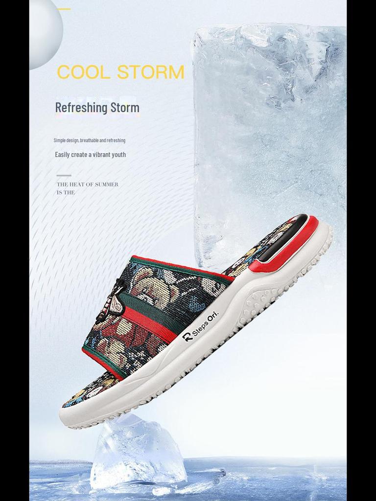 Pánské stylové letní sandály s měkkou podrážkou: Odolný, pohodlný a ideální pro vnitřní/venkovní použití.