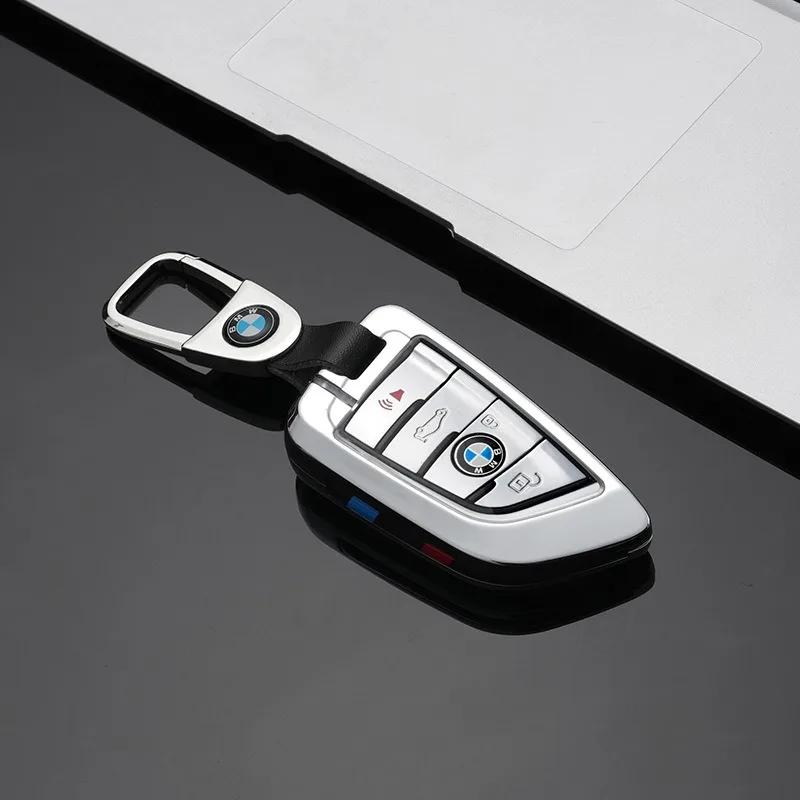 Hot 2025 Zinc Alloy New TPU Car Key Case Cover Shell Keychain For For BMW F20 G20 G30 X1 X3 X4 X5 G05 X6 X7 G11 F15 F16 G01 G02